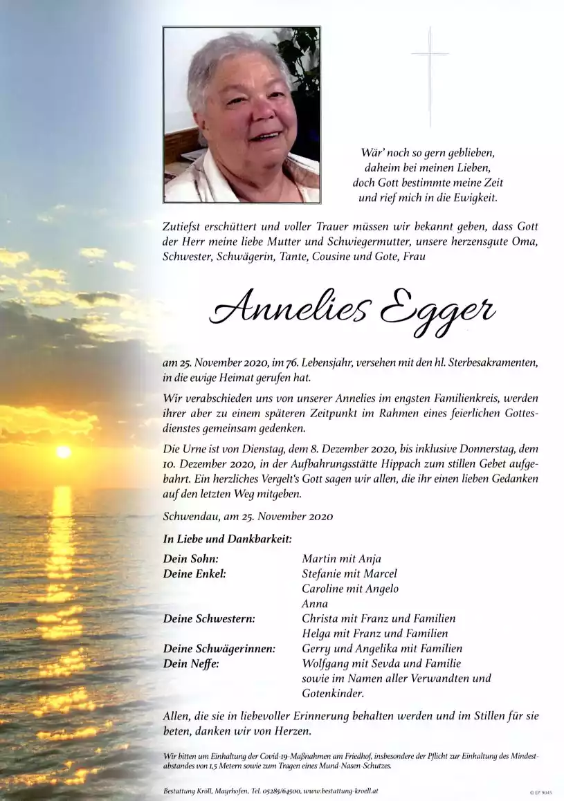 Parte von Annelies Egger